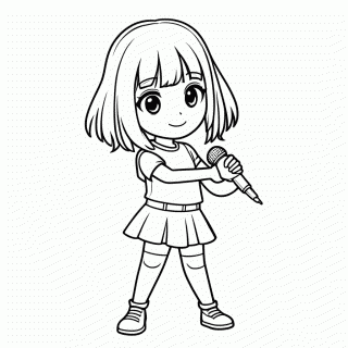 Zoey (HUNTR/X) para colorir