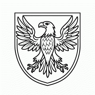 Corvinal Aguia para colorir