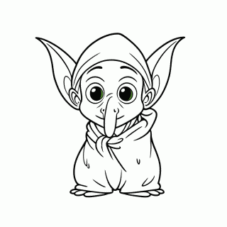 Dobby Elfo Domestico para colorir