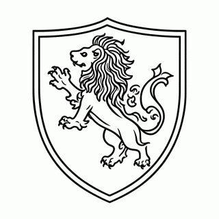 Grifinoria Leao para colorir