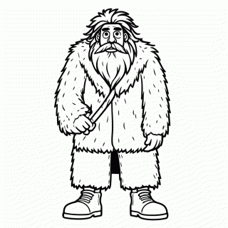 Hagrid Meio Gigante para colorir