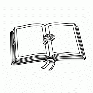 Livro De Feiticos para colorir