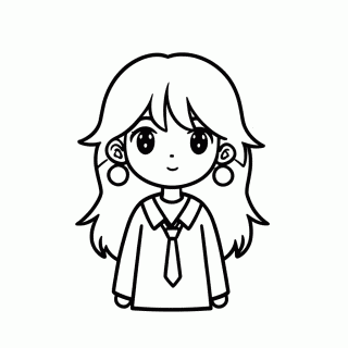 Luna Lovegood para colorir
