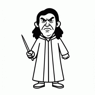 Snape Professor para colorir