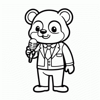 Aggretsuko para colorir