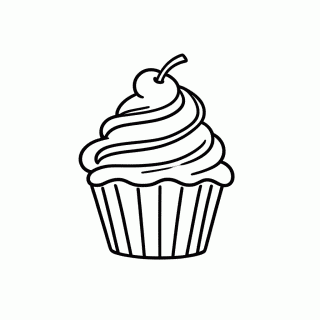 Cupcake Da Kitty para colorir
