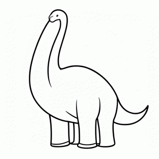 Braquiossauro para colorir
