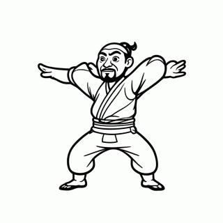 Mestre De Fitness para colorir