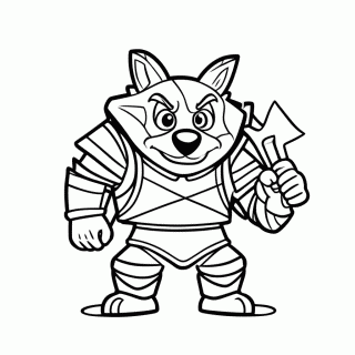Wolf Boss para colorir