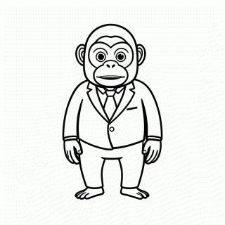 Mason Macaco para colorir