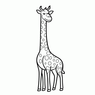 Melman Girafa para colorir