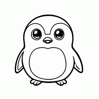 Pinguim Private para colorir