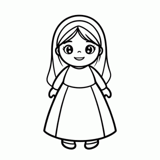 Masha para colorir