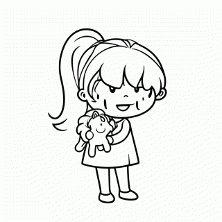 Agnes para colorir