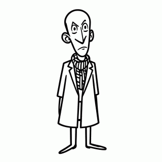 Gru para colorir