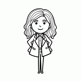 Lucy para colorir