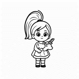 Agnes Pequena para colorir