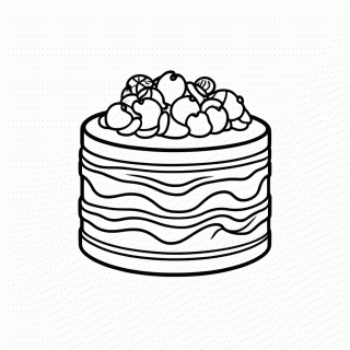 Jelly Cake para colorir