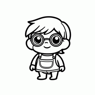 Minion Dave para colorir