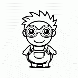 Minion Jerry para colorir
