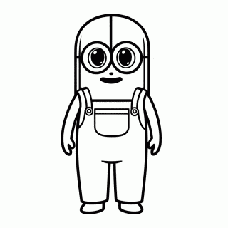 Minion Kevin para colorir