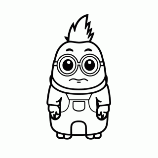 Minion Mel para colorir