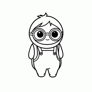 Minion Tim para colorir