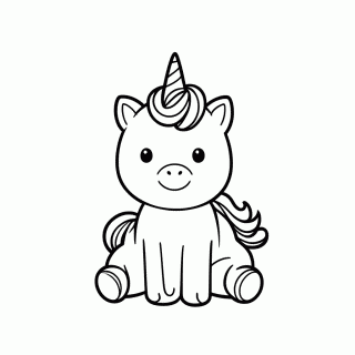 Unicornio Da Agnes para colorir