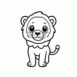 Mufasa Filhote para colorir