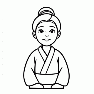 Fa Li Mae para colorir