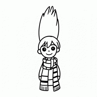Bita para colorir