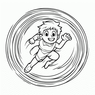 Flecha Correndo para colorir
