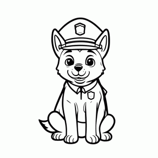 Chase para colorir