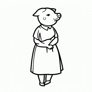 Mamãe Pig para colorir