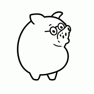 Papai Pig para colorir