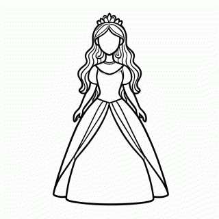 Ariel Princesa para colorir