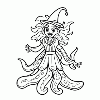 Ursula para colorir
