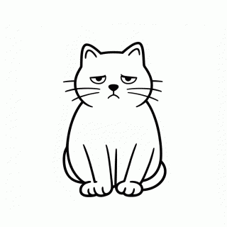 Chloe, a Gata para colorir