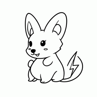 Pikachu para colorir