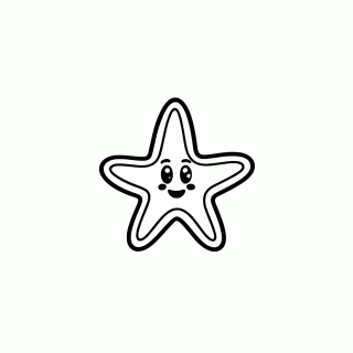 Estrela Peach para colorir