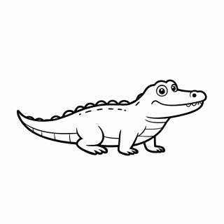 Crocodilo Do Rio para colorir