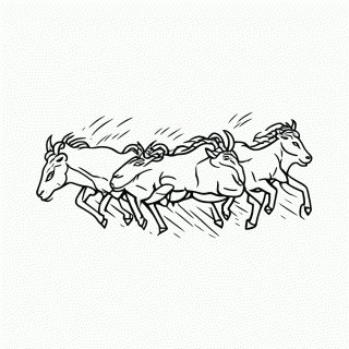 Gnus Em Estampede para colorir