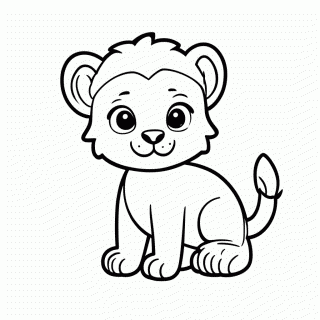 Nala Filhote para colorir