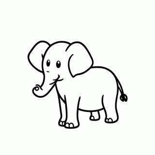 Pe De Elefante para colorir