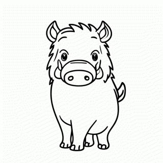 Pumba Javali para colorir