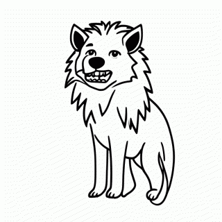 Shenzi Hiena para colorir