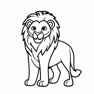 Simba Adulto para colorir