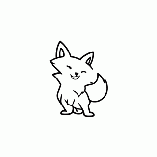 A Raposa para colorir