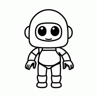 A Robô para colorir