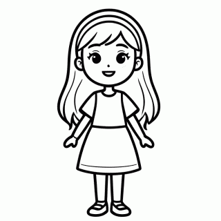 Daphne para colorir